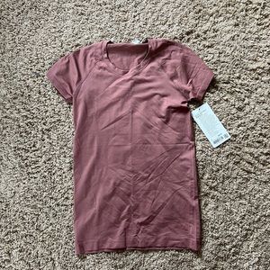 pink lululemon swiftly tech short sleeve